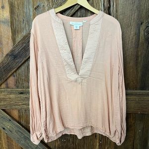 H&M long sleeve tunic blouse size 10